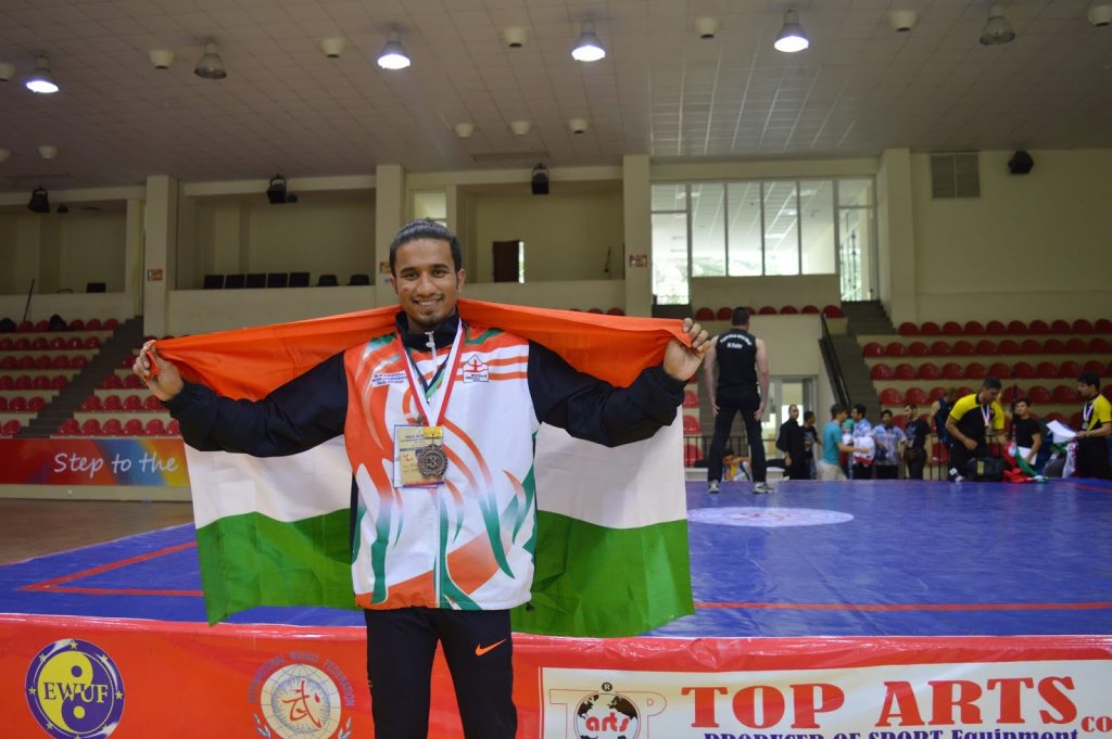वुशु के खेल को आगे बढ़ाते हुए, चार अंतरराष्ट्रीय पदक और कई पुरस्कार हासिल कर चुके हैं - Rohit Jangid